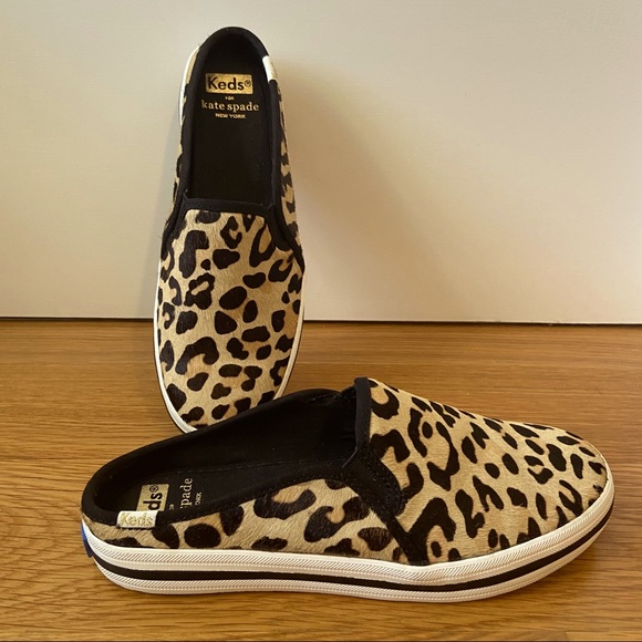 keds kate spade double decker leopard